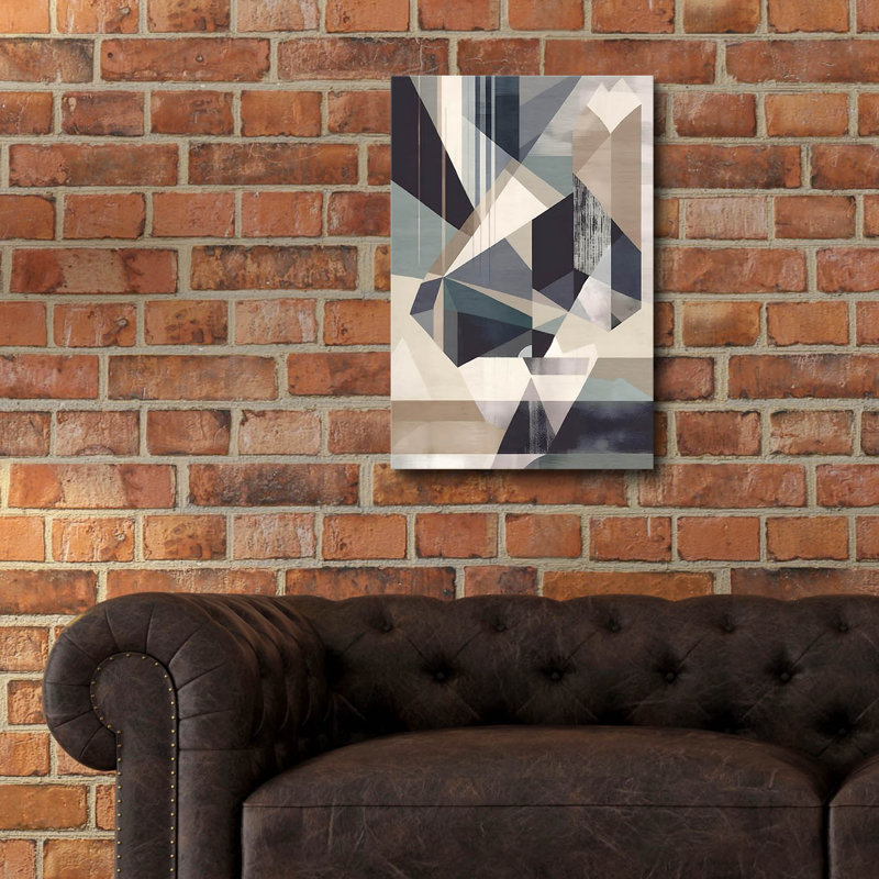 "Geometric 4" par Petals Prints Design, H 24 po x l 16 po x P 0,2 po