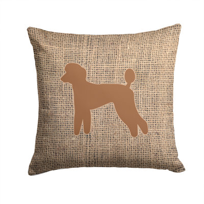 Poodle Outdoor Reversible Throw Pillow