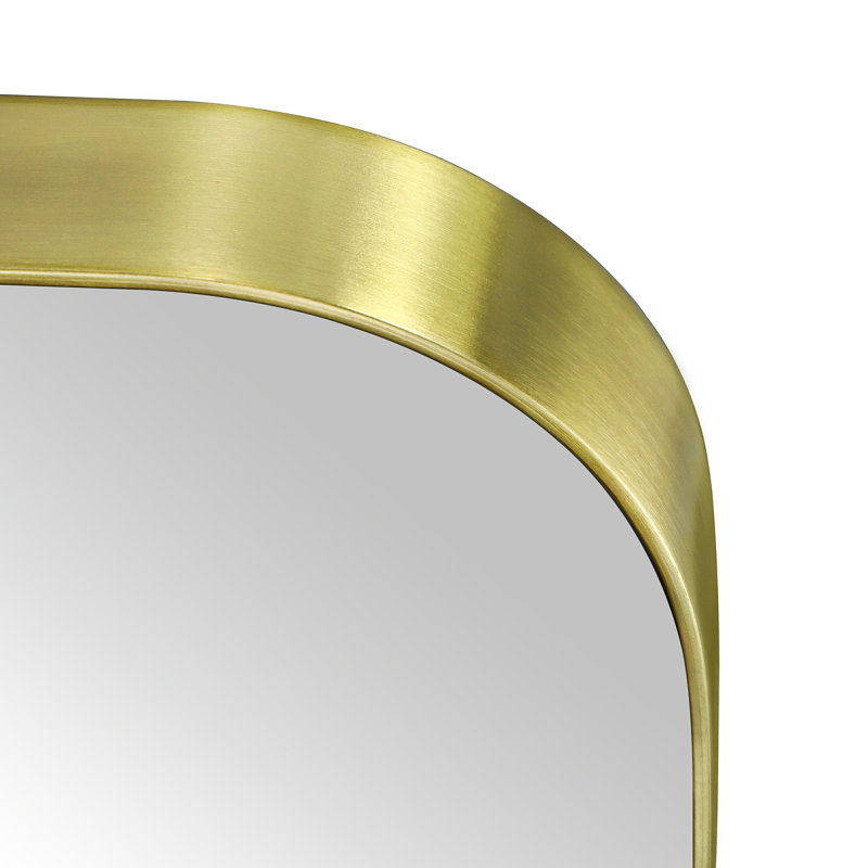 Miroir de salle de bain Javeion, Or brossé, 40 po x 30 po