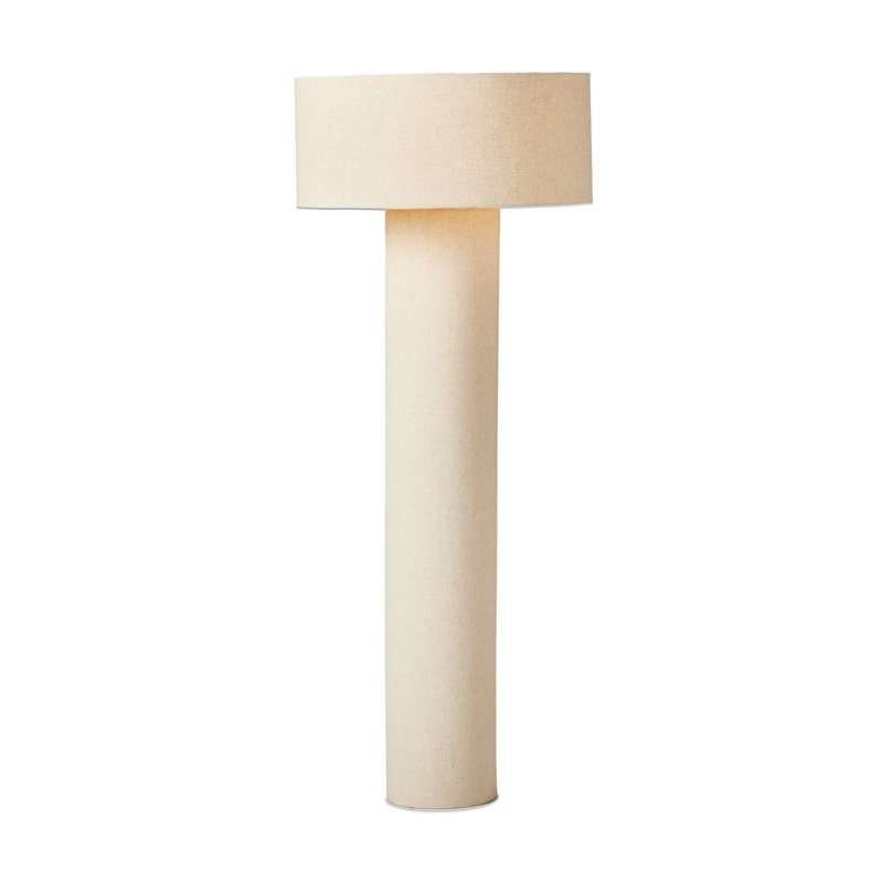 Lampe sur pied 60 po Inaki, Beige, Beige