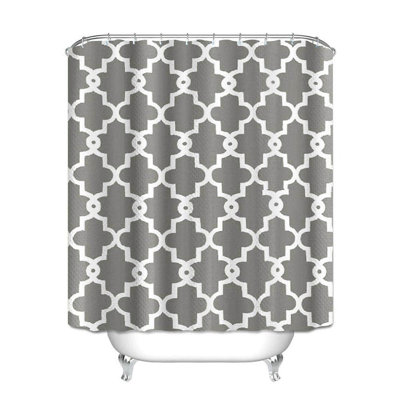 Cheylin Geometric Shower Curtain