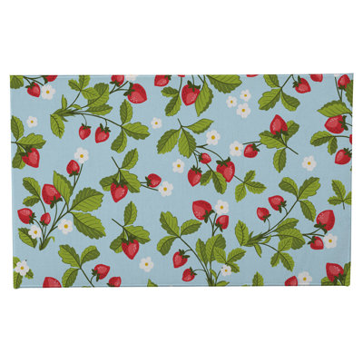 Strawberries Non-Skid Bath Mat