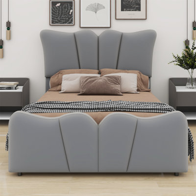 Upholstered Platform Bed Velvet Upholstered Bed