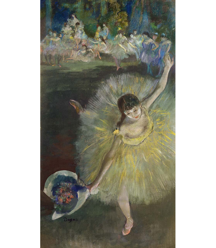Décalcomanie murale Degas End of an Arabesque (1877), H 72 po x l 39 po