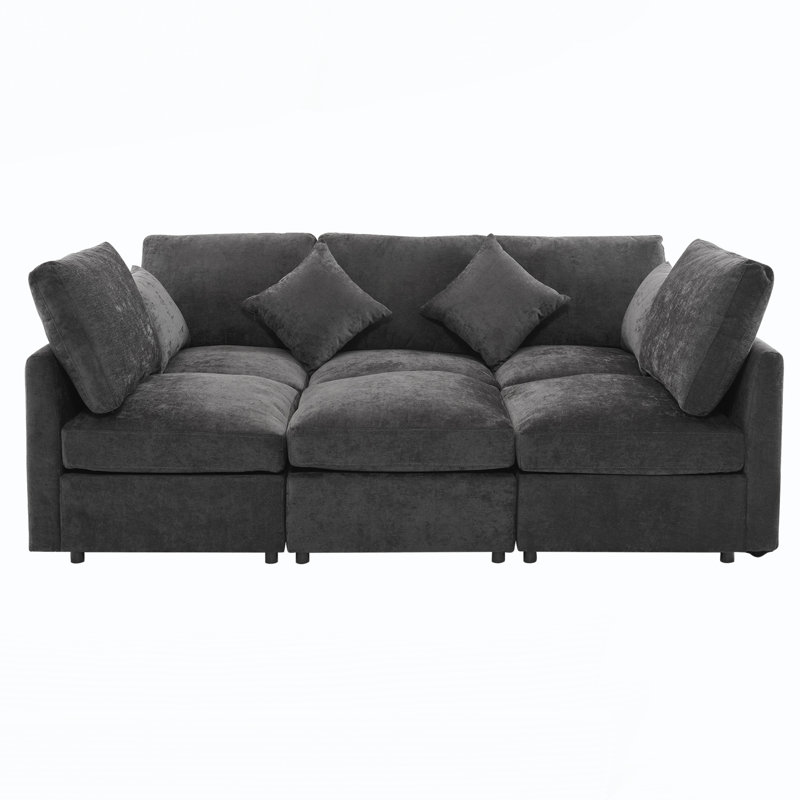 Canapé modulaire, Noir