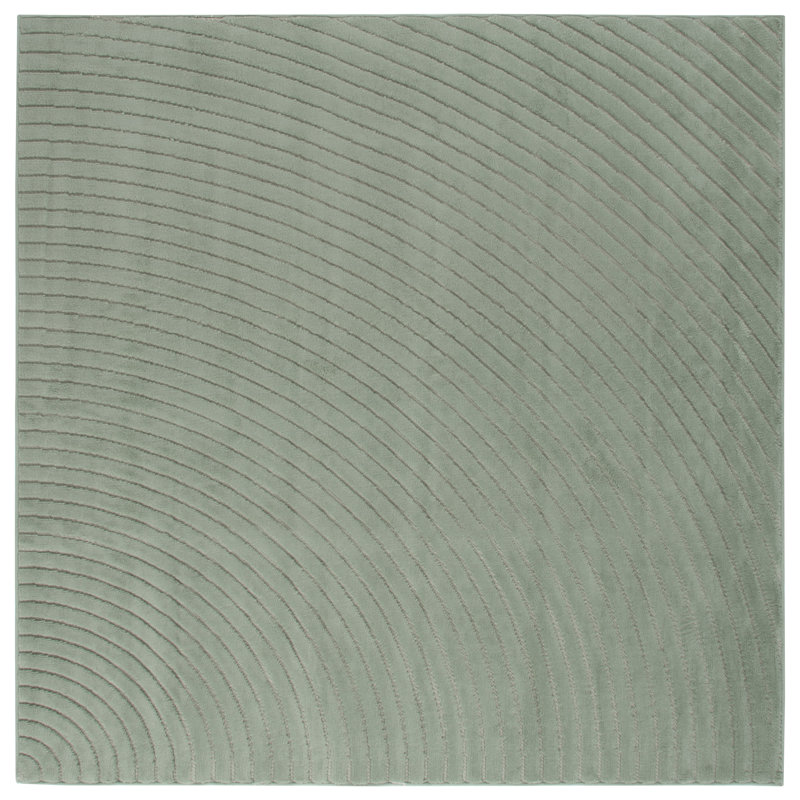 Gillock Performance Solid Color Rug, Square 6'7"