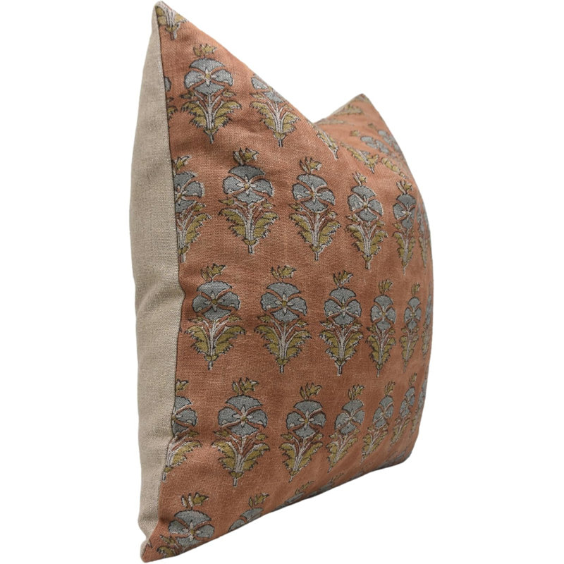 Housse de coussin décorative à motif de fleurs à la main Fabividine, 20 x 20 pouces