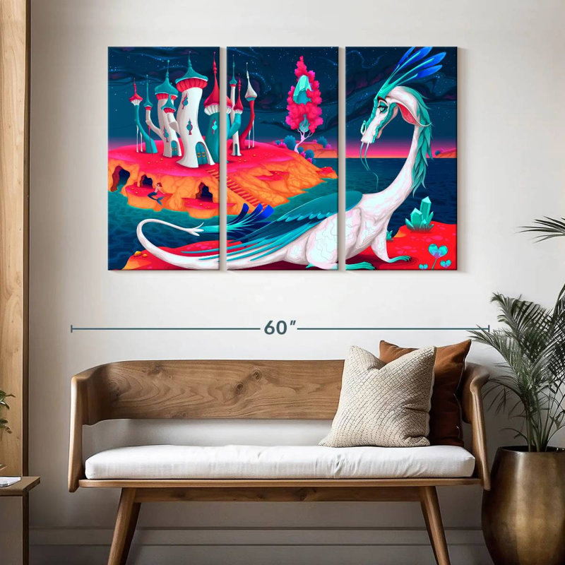 Dragon, 32" H x 50" W