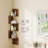  Elburt Corner Bookcase, 4 Tier floating corner shelf