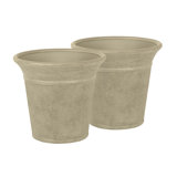 Ensemble de pots à fleurs en résine 2 pièces Langston