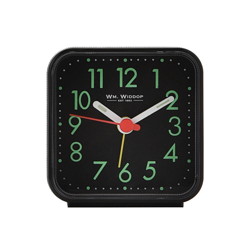 Analogue Quartz Movement / Crystal Alarm Tabletop Clock in Black/Green/Red/White