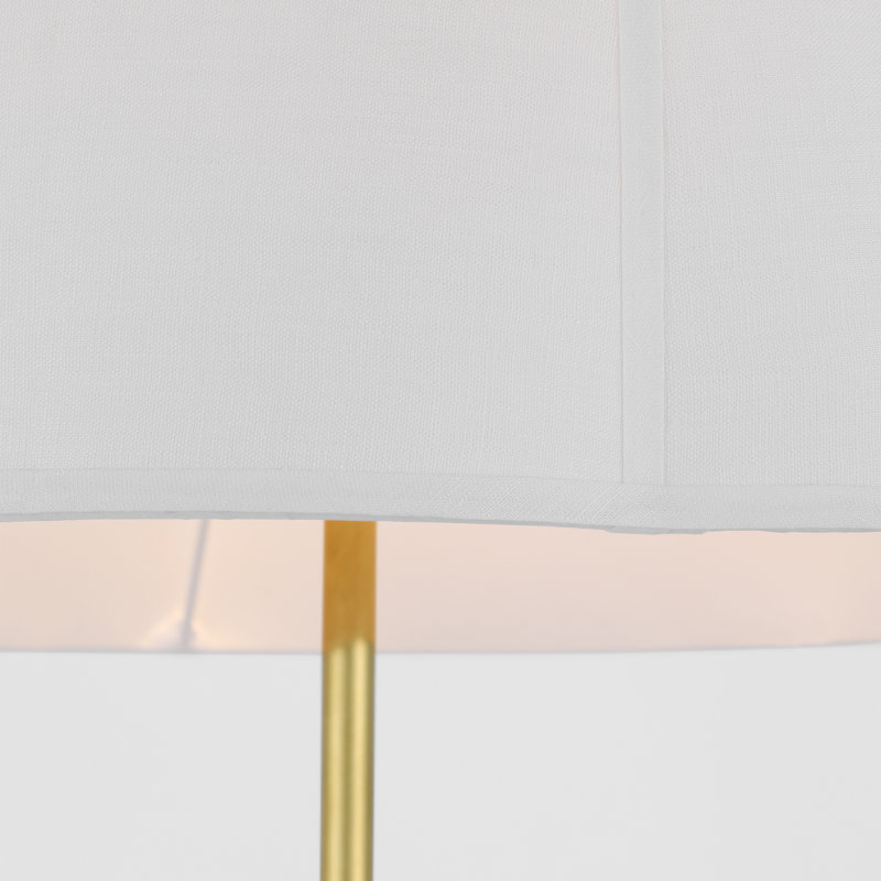 Phoebe Tray Table Floor Lamp, Antiqued White