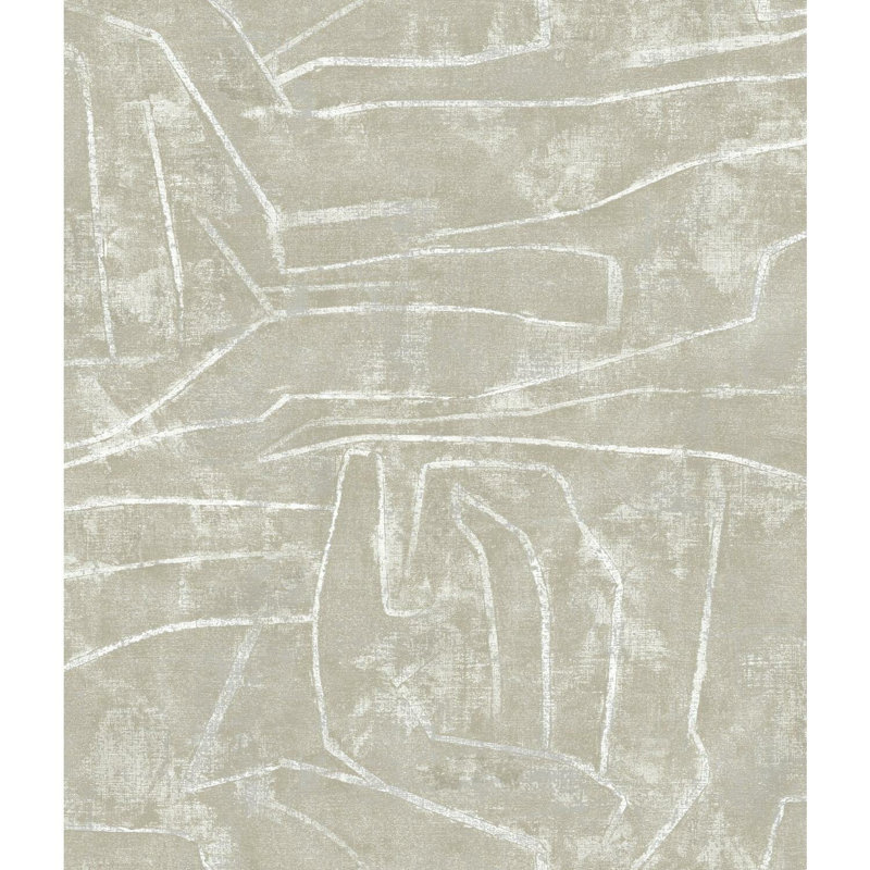 Urban Chalk Peel And Stick Wallpaper, Neutral/Pearl