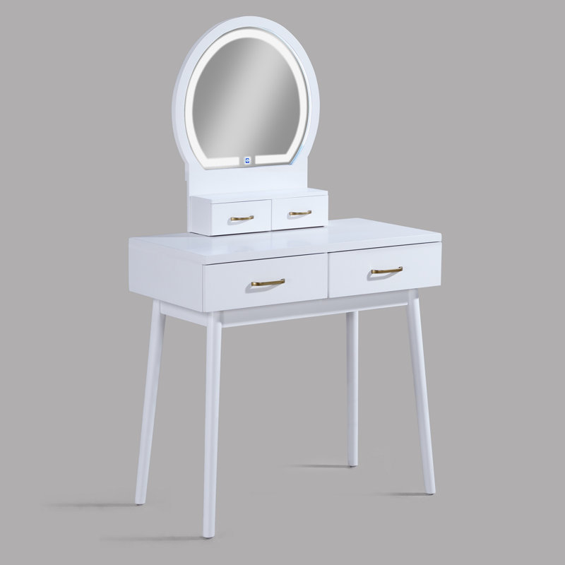 Ensemble de coiffeuse 3 pièces Modern Luxury, Blanc