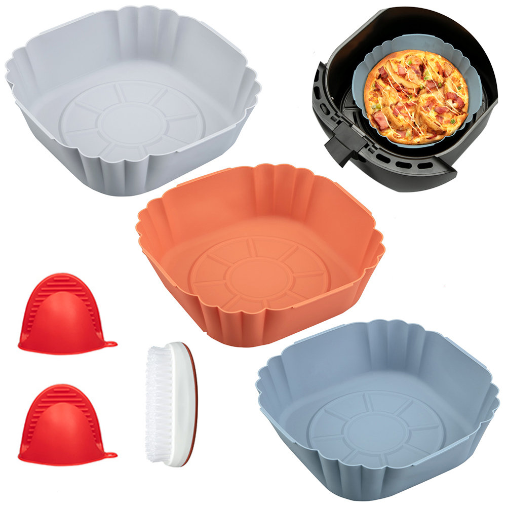  Air Fryer Silicone Pot, 8 inch Air Fryer Oven