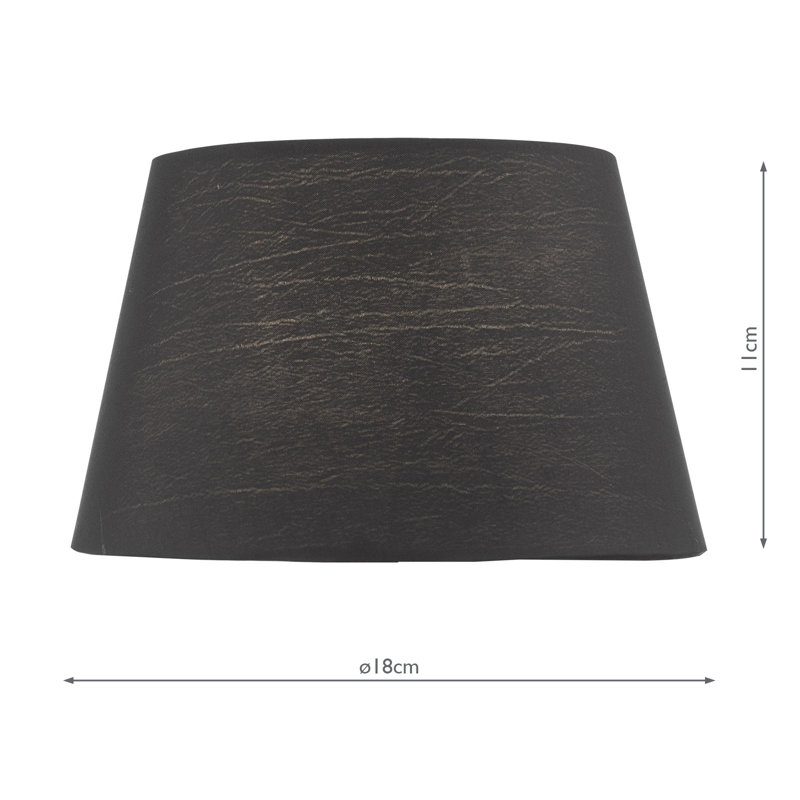 11 cm H Drum Lamp Shade ( Clip On ), Black