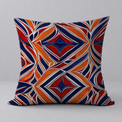 Pillow  New ManosMorenas  Vibrant Character & Patterns/ size 18"x18"
