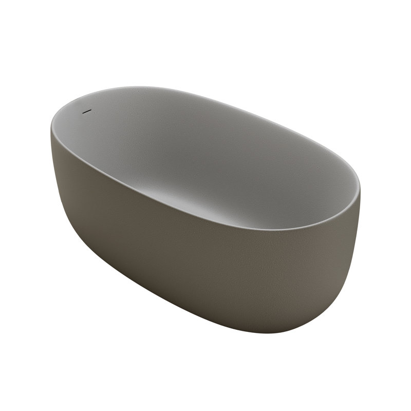 Compact 51 In Solid Surface Modern Tubs And Whirlpools Bathtub Bathroom