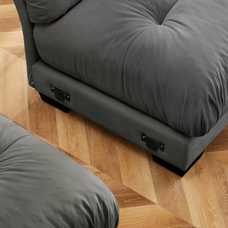Milano Sofa LSF W/3 pillows - Gray