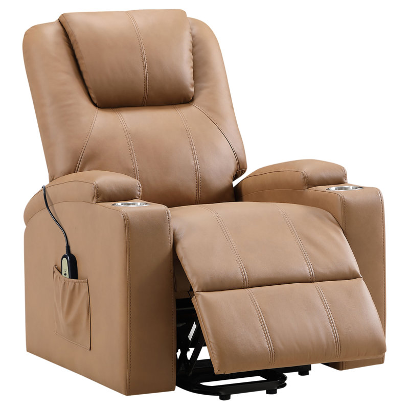 Fauteuil inclinable de massage Macklin, Chameau