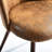 Upholstered Accent Chairs with Curved Backrest and Sturdy Metal Leg Living Room Side Chairs-98336059