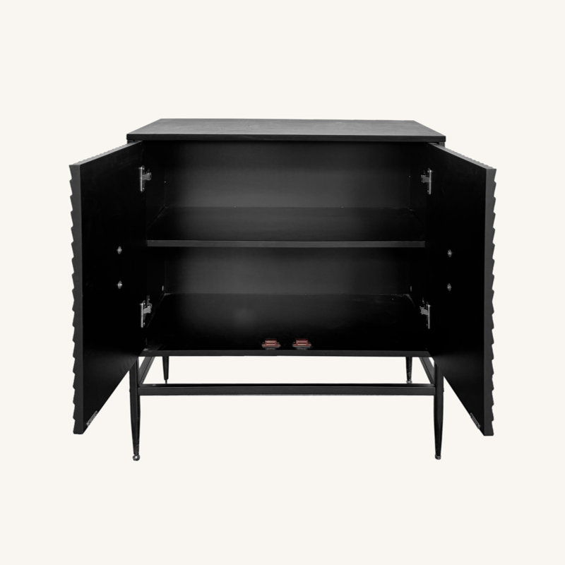 Armoire d'appoint Kayti, Noir, noir, noir, noir