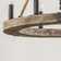 Chatsworth 6 - Light Wood Dimmable Wagon Wheel Chandelier