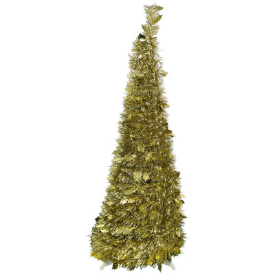 Arbre de Noël artificiel pop-up 4 pi doré non éclairé