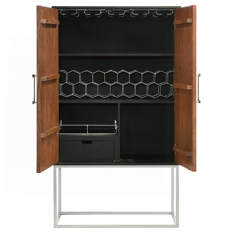 Armoire de bar 2 portes Washoe