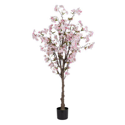 Boden-Kunstbaum Kirschbaum im Topf