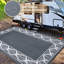 Tapis extérieur bleu marine-846770297