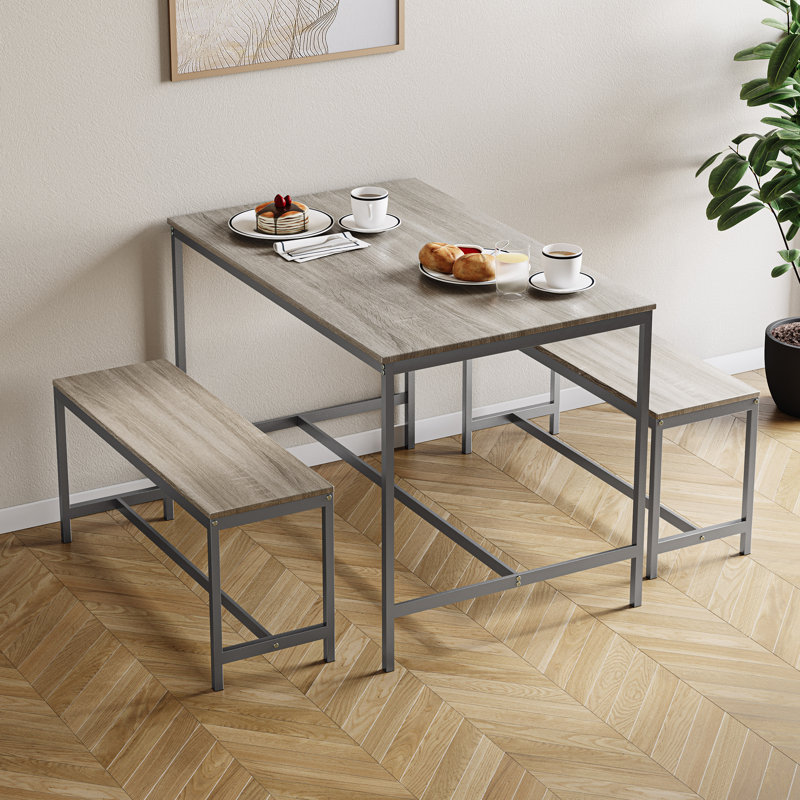 Abneer 4 - Person Dining Set, Oak, Oak, Oak