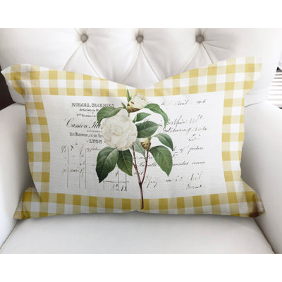 Housse et insert de coussin rectangulaire en coton Joelle