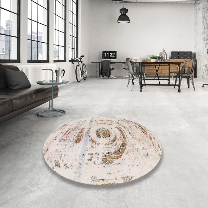 Tapis abstrait multicolore Stonesfield, Rond 3 pi