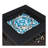 Wicker Fire Pit Column with Glass Wind Guard