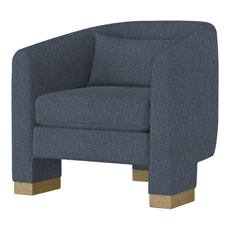 Fauteuil demi-tonneau Admiral, Perigold Page bleu marine, Dune