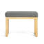 Banc à langer en bois avec assise rembourrée pour un siège confortable et un rangement polyvalent, facile à assembler-128632773