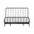 Sebbie Metal Complete Bed With Polydeck, Black-1870428542