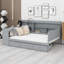 Lit de jour avec 3 tiroirs, ports USB et bureau-482464520