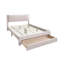 Cadre de lit plateforme contemporain avec texture de velours côtelé de style grand lit contemporain 1Pc-590334599
