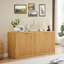 Buffet ondulé moderne à contour arrondi avec fonction de rangement pour cuisine / chambre à coucher / salon-45632753