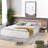 Revkah Storage Platform Bed, Bed with Headboard, Drawers, Shelves, USB Ports and Sockets-726399664