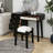 Dressing Table With 3 Storage Drawers And 1 Rectangular Rattan Drawer-2125843910