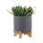 PLANTER W/ WOOD STAND,  unique planters-545189398
