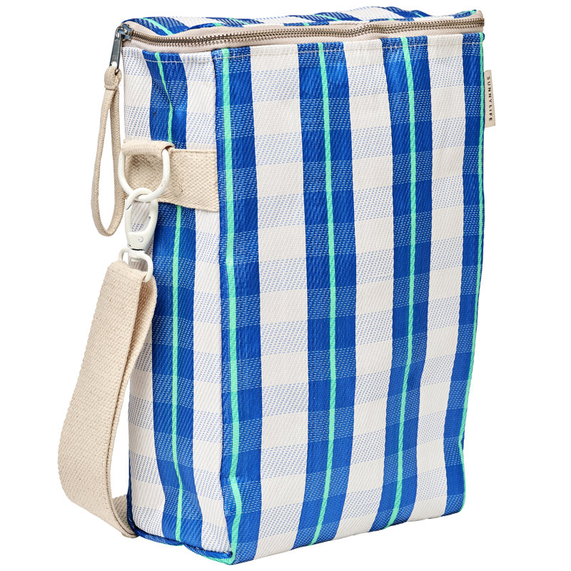 Nylon recyclé: sac isotherme pour boissons - La Mer Blue Neon