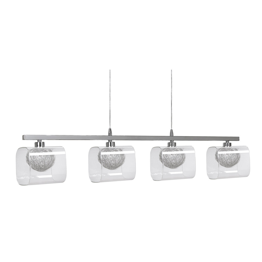 Jannette 4 - Light Chrome Kitchen Island Pendant