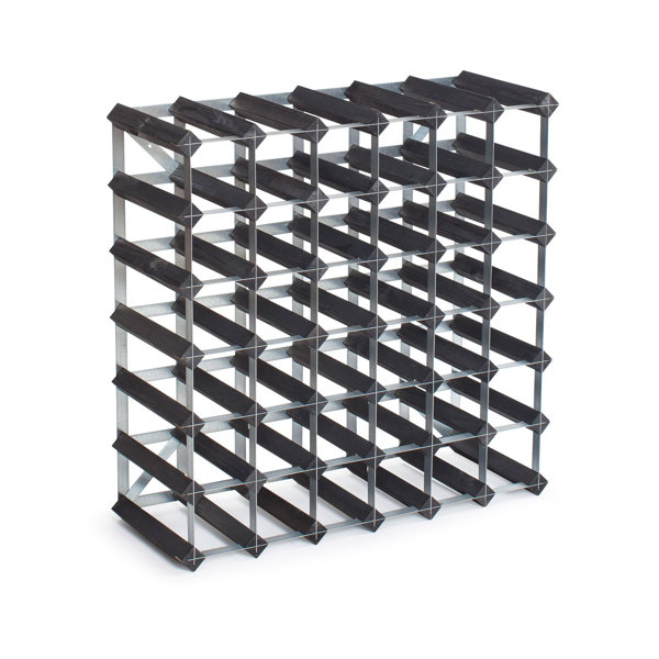 Belfry Kitchen Eccleshall 42 Bottle Solid Wood Floor Wine Bottle Rack ...