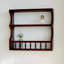2 tablettes murales en bois massif, présentoir à décor moderne pour chambre à coucher, salle de bain, cuisine, salon