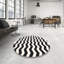 Tapis contemporain noir / blanc-1886757181