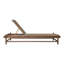 Chaise longue d'extérieur en teck Vaterra